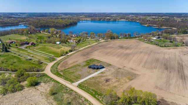 20355 Cedar Lake Trl, Shieldsville Twp, MN 55052 - aerial view of property's location featuring a large body of water