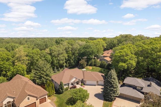 6209 Heather Pl NE, Fridley, MN 55432 - aerial perspective of suburban area featuring a forest
