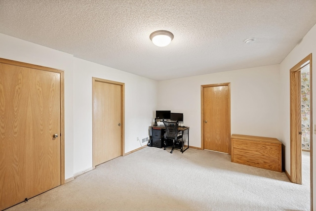 8260 Parkington Ave NE, Otsego, MN 55330 - office area with carpet, a textured ceiling, and baseboards