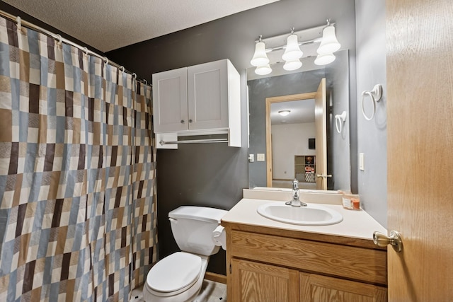 8260 Parkington Ave NE, Otsego, MN 55330 - bathroom featuring toilet, vanity, and curtained shower