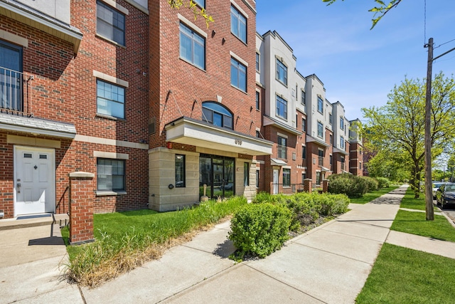 view of property with a residential view