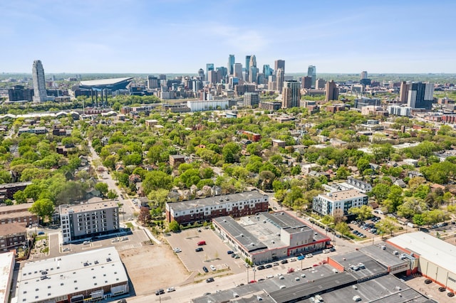 aerial view of a view of skyline
