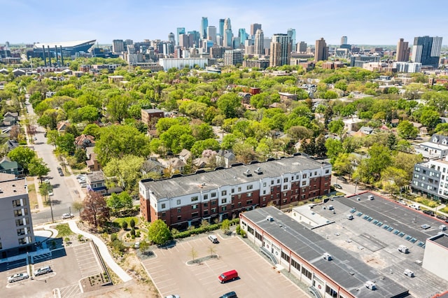aerial view of a view of skyline