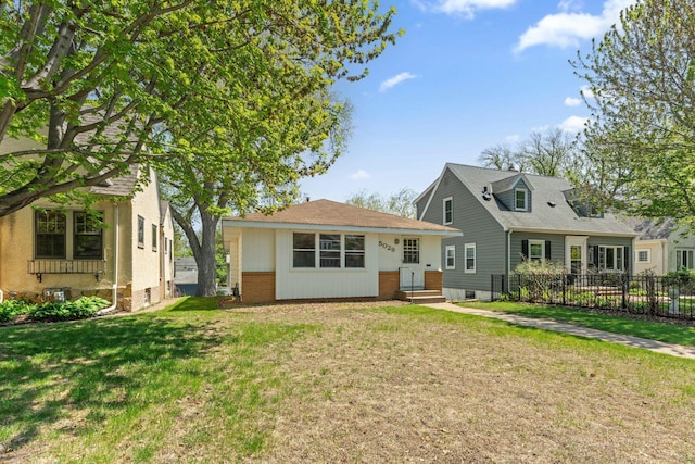 view of front of house featuring brick siding