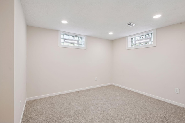 1650 Sherburne Ave, Saint Paul, MN 55104 - basement featuring carpet flooring, recessed lighting, and baseboards