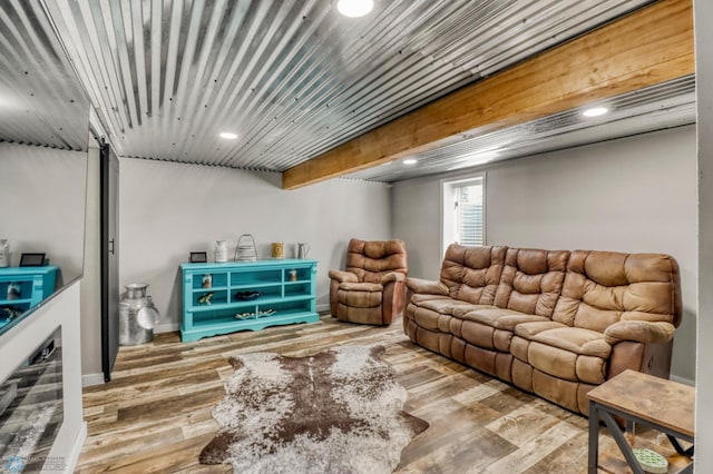 101 5th St NE, Barnesville, MN 56514 - living room featuring recessed lighting and wood finished floors