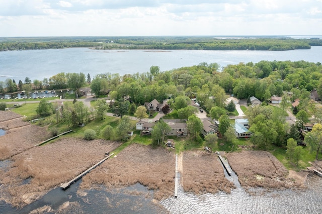 1900 White Cloud Dr E, Isle, MN 56342 - aerial view of residential area featuring a large body of water