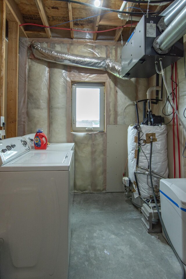 1900 White Cloud Dr E, Isle, MN 56342 - basement with separate washer and dryer