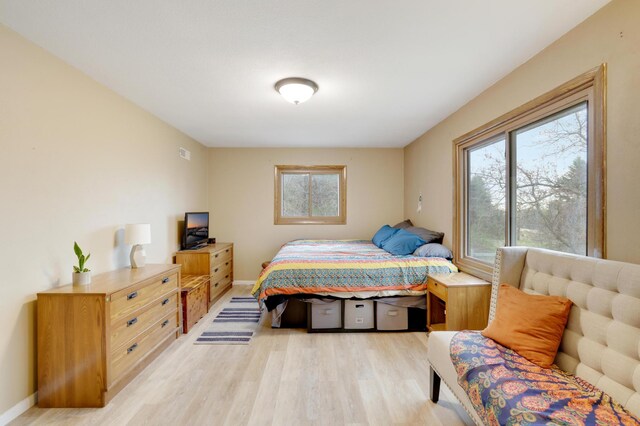 W12798 State Road 35, Prescott, WI 54021 - bedroom featuring light wood-style flooring and baseboards