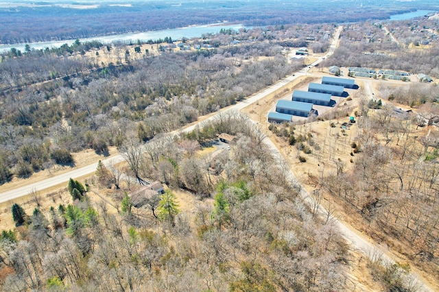 W12798 State Road 35, Prescott, WI 54021 - drone / aerial view of a large body of water and a forest