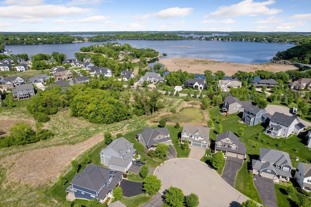3742 Crane Island Ct, Minnetrista, MN 55331 - aerial view of residential area with a large body of water