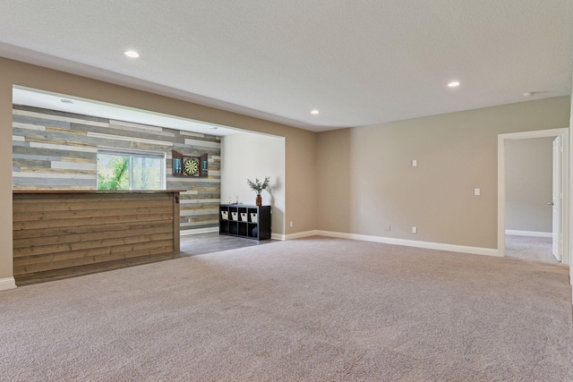 3742 Crane Island Ct, Minnetrista, MN 55331 - unfurnished living room featuring carpet flooring, baseboards, and recessed lighting