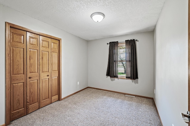 7349 Variolite Dr NW, Stanford Twp, MN 55398 - unfurnished bedroom with carpet floors, a textured ceiling, baseboards, and a closet