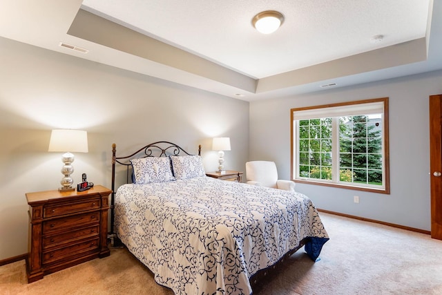 8713 9th Pl N, Lake Elmo, MN 55042 - bedroom with light colored carpet and a raised ceiling