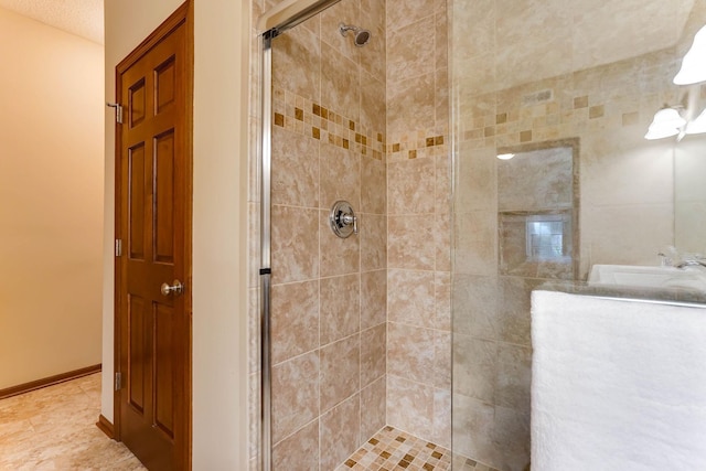 8713 9th Pl N, Lake Elmo, MN 55042 - full bathroom with tiled shower and a sink