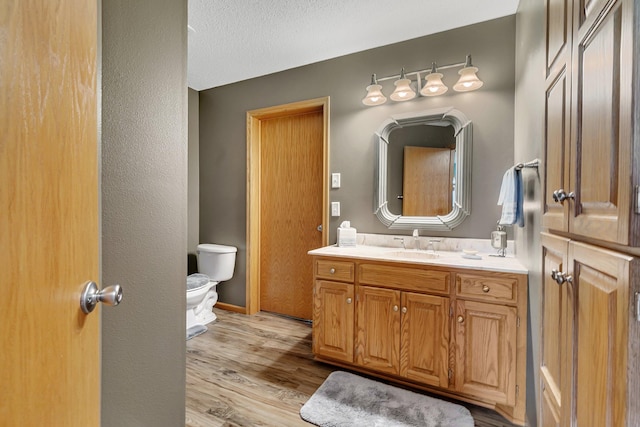 223 Glenview Loop, Saint Cloud, MN 56303 - bathroom with toilet, wood finished floors, and vanity