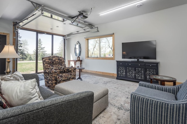 3391 Little Ida Beach Rd NW, Alexandria, MN 56308 - living room with plenty of natural light and a garage