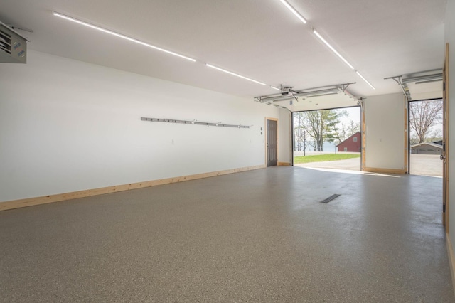 3391 Little Ida Beach Rd NW, Alexandria, MN 56308 - garage with baseboards