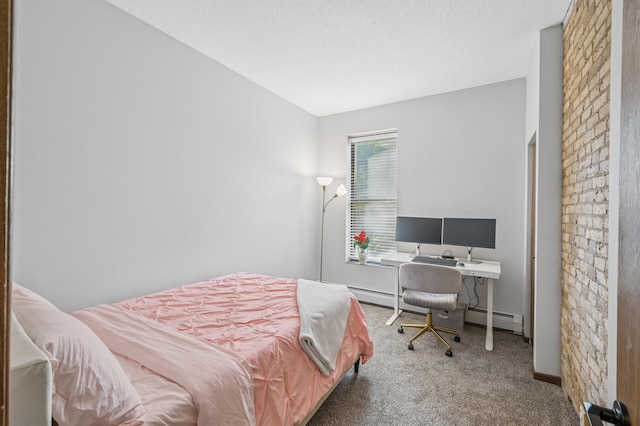 1811 Elliot Ave Unit 2, Minneapolis, MN 55404 - carpeted bedroom with a baseboard heating unit