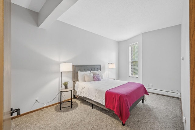 1811 Elliot Ave Unit 2, Minneapolis, MN 55404 - bedroom with baseboard heating, carpet floors, and baseboards