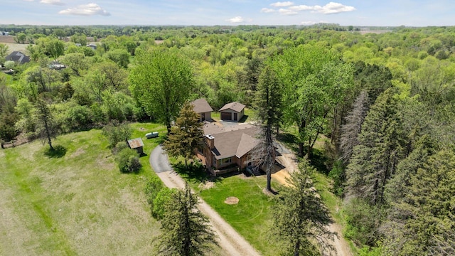 14530 Jonathan Carver Pkwy, Carver, MN 55315 - view from above of property featuring a heavily wooded area