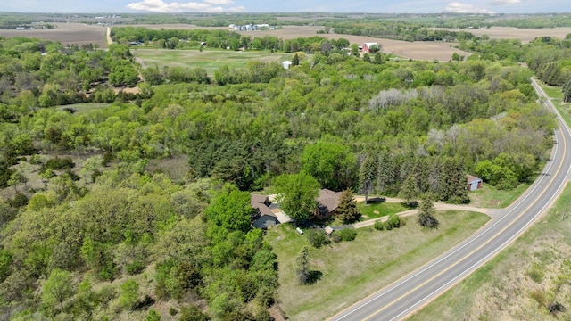 14530 Jonathan Carver Pkwy, Carver, MN 55315 - aerial view of property's location with a heavily wooded area and rural landscape