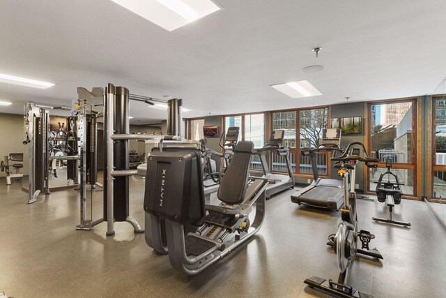 view of gym