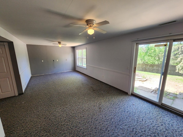 3458 Savannah Ave, White Bear Lake, MN 55110 - spare room with carpet flooring and a ceiling fan