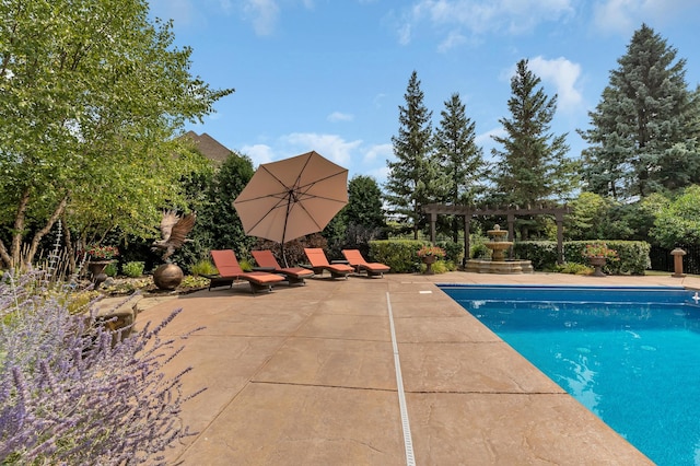 2255 Chelmsford Ln, Saint Cloud, MN 56301 - view of pool featuring a pergola and a patio area