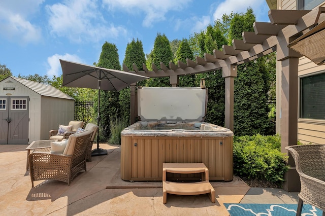 2255 Chelmsford Ln, Saint Cloud, MN 56301 - view of patio with a hot tub