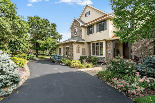 2255 Chelmsford Ln, Saint Cloud, MN 56301 - view of front of home with stucco siding and stone siding