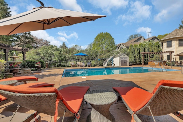 2255 Chelmsford Ln, Saint Cloud, MN 56301 - community pool featuring a patio area and a water slide