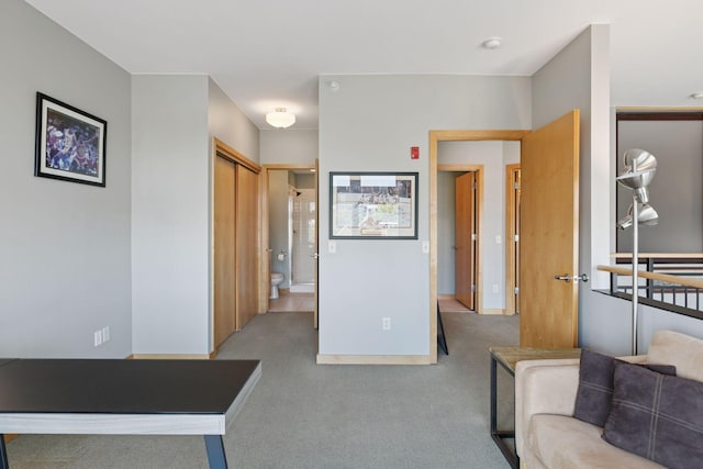 interior space with baseboards