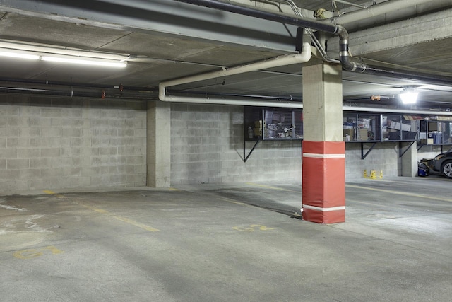 view of parking deck