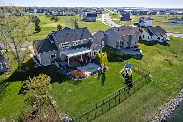 aerial view of property and surrounding area