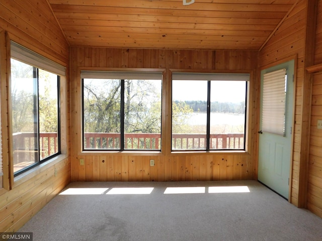 32598 Pioneer Ave, Aitkin, MN 56431 - unfurnished sunroom with lofted ceiling
