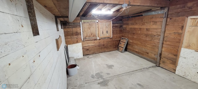 304 1st Ave E, Halstad, MN 56548 - unfinished below grade area with wood walls