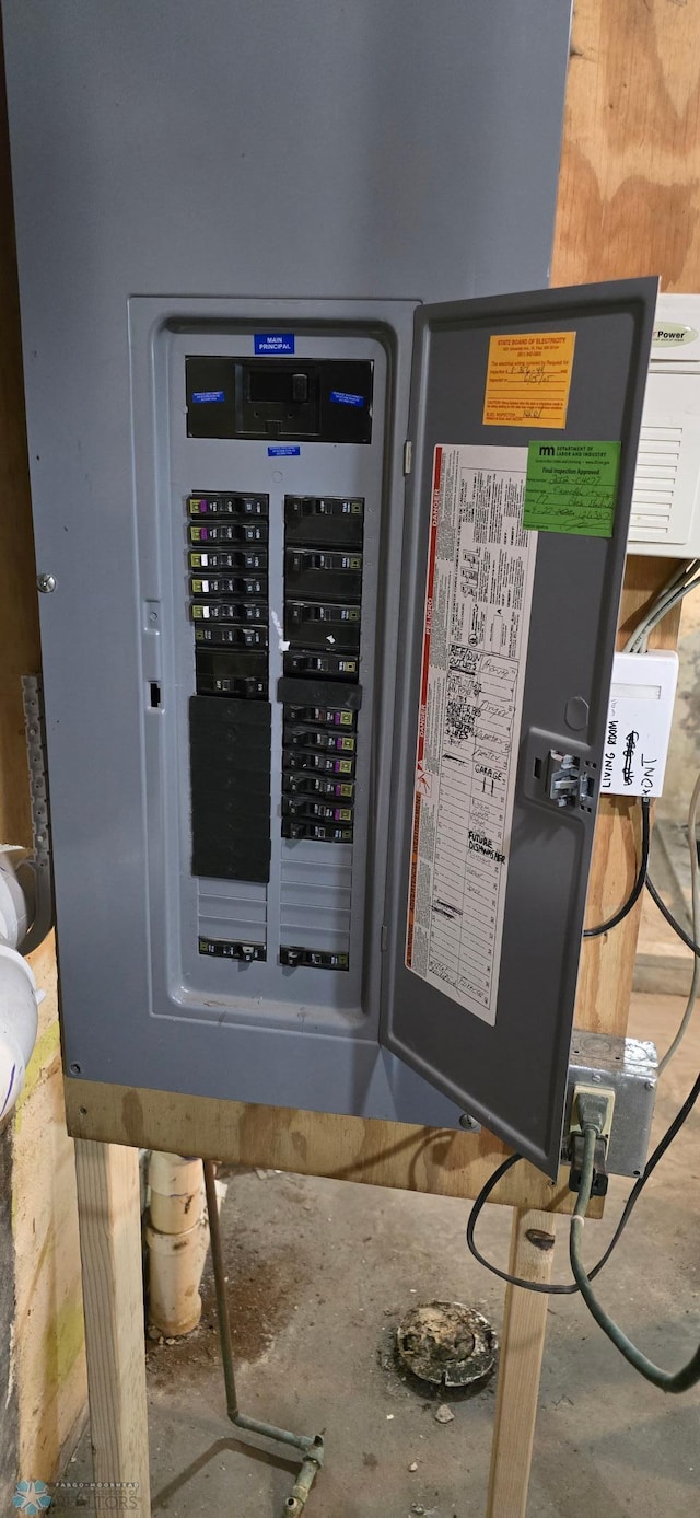 304 1st Ave E, Halstad, MN 56548 - utility room featuring electric panel