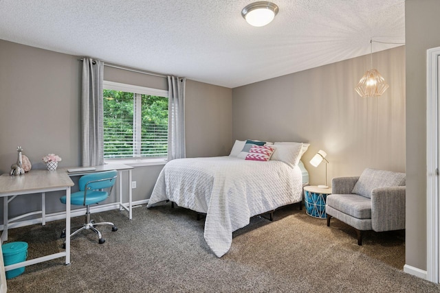13148 Crolly Ct, Rosemount, MN 55068 - bedroom featuring carpet floors, a textured ceiling, and an office area