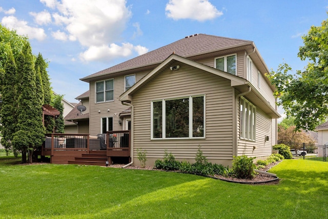 13148 Crolly Ct, Rosemount, MN 55068 - back of house with a wooden deck