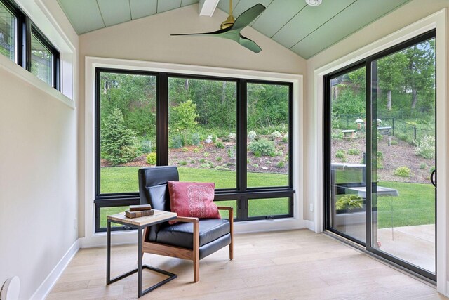 16798 Stirrup Ln, Eden Prairie, MN 55347 - sunroom / solarium featuring lofted ceiling and plenty of natural light