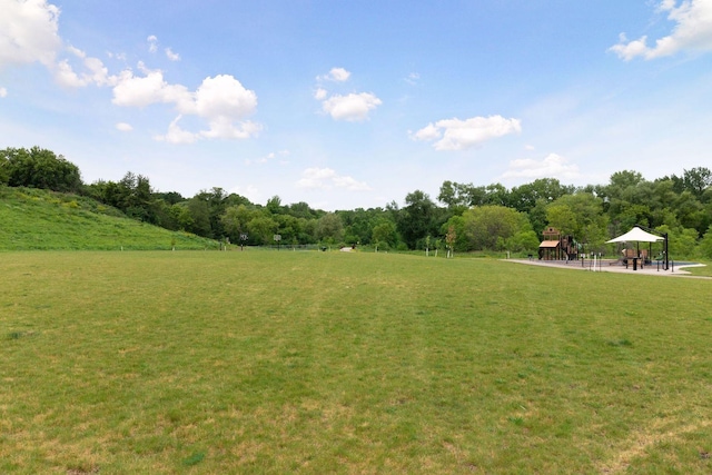 16798 Stirrup Ln, Eden Prairie, MN 55347 - view of green lawn featuring a gazebo