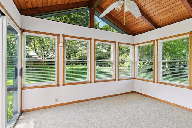7010 Tartan Curv, Eden Prairie, MN 55346 - unfurnished sunroom featuring plenty of natural light, carpet floors, and wooden ceiling