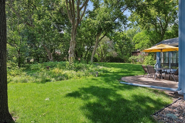 7010 Tartan Curv, Eden Prairie, MN 55346 - view of grassy yard with a patio
