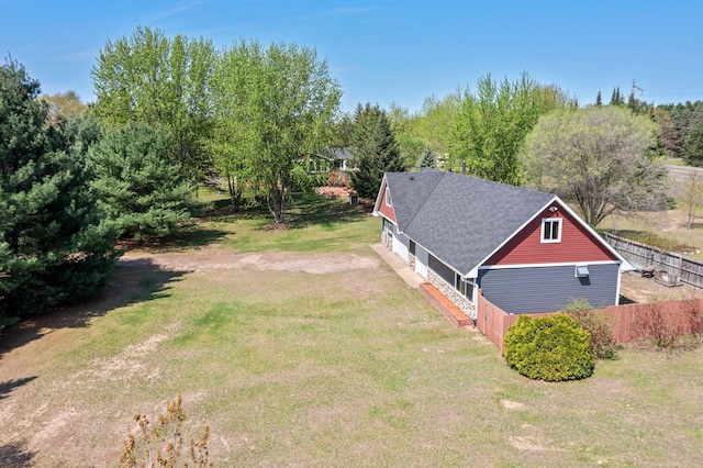 view of subject property