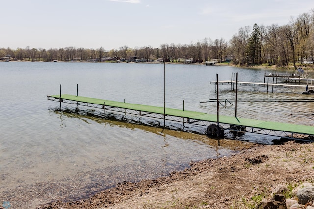 20841AND20850 Leona Beach Rd, Erie Twp, MN 56578 - dock featuring a water view