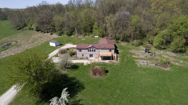 36308 Edgewood Rd, Harmony, MN 55939 - view from above of property with a heavily wooded area