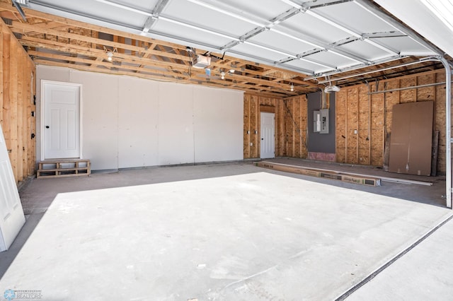 7279 26th St S, Fargo, ND 58104 - garage featuring a garage door opener and electric panel