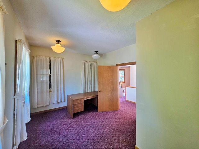 642 6th Ave, Calumet, MN 55716 - unfurnished office featuring carpet, a textured ceiling, and baseboards
