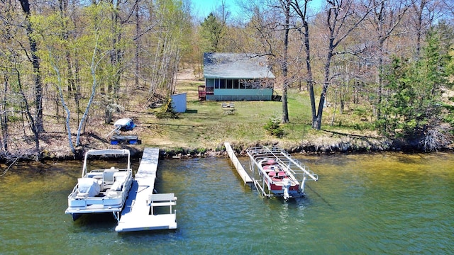 dock with a water view